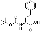 Boc-D-高苯丙氨酸分子式结构图