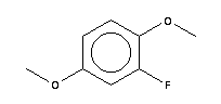 1,4-二甲氧基-2-氟苯分子式结构图