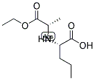 N-((S)乙氧羰基-1-丁基)-(S)丙氨酸分子式结构图