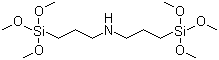 二(3-三甲氧基甲硅烷基丙基)胺分子式结构图