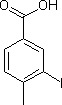 3-碘-4-甲基苯甲酸分子式结构图