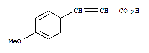 对甲氧基肉桂酸分子式结构图