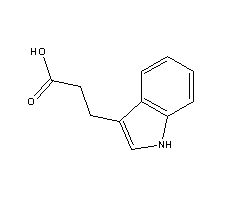 3-吲哚丙酸分子式结构图