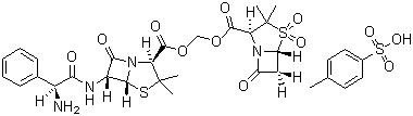 对甲苯磺酸舒他西林分子式结构图