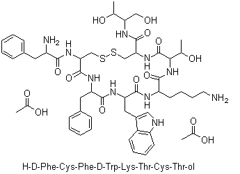 醋酸奥曲肽分子式结构图