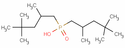 双(2,4,4-三甲基戊基)膦酸分子式结构图