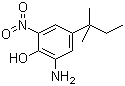 4-特戊基-2-氨基-6-硝基苯酚分子式结构图