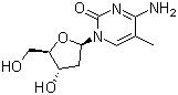 5-甲基-2'-脱氧胞苷分子式结构图