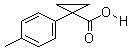 1-(4-甲基苯基)-1-环丙甲酸分子式结构图