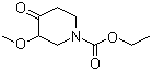 1-(N-乙氧羰基)-3-甲氧基-4-哌啶酮分子式结构图