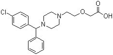 西替利嗪分子式结构图