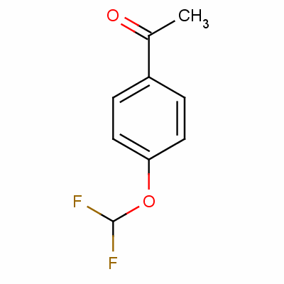 4-(二氟甲氧基)苯乙酮分子式结构图