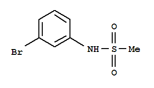 N-(3-溴苯基)甲基磺酰胺分子式结构图