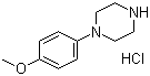 1-(4-甲氧基苯基)哌嗪盐酸盐分子式结构图