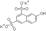 2-萘酚-6,8-二磺酸二钾分子式结构图