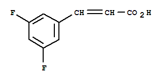 3,5-二氟苯乙烯酸分子式结构图