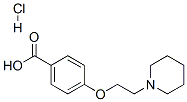 4-[2-(1-哌啶基)乙氧基]苯甲酸盐酸盐分子式结构图