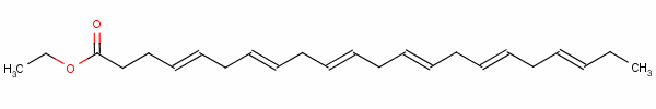 顺式-4,7,10,13,16,19-二十二碳六烯酸乙酯分子式结构图