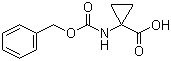 1-Cbz-氨基环丙烷羧酸分子式结构图