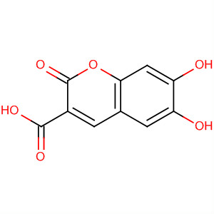 6,7-二羟基香豆素-3-羧酸分子式结构图