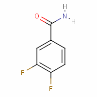 3,4-二氟苯甲酰胺分子式结构图