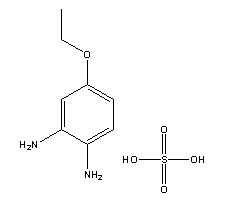 3,4-二氨基苯乙醚硫酸盐分子式结构图