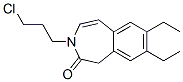 3-(3-氯丙基)-1,3-二氢-7,8-二甲氧基-2H-3-苯并氮杂环庚二烯-2-酮分子式结构图