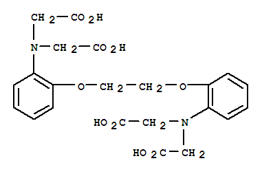 2-双(2-氨基苯氧基)乙烷-N,N,N',N'-四乙酸分子式结构图