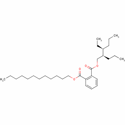 邻苯二甲酸二(十一烷基)酯分子式结构图