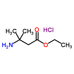 3-氨基-3-甲基丁酸乙酯盐酸盐分子式结构图