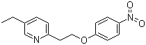4-[2-(5-乙基-2-吡啶基)乙氧基]硝基苯分子式结构图