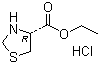 L-硫代脯氨酸乙酯盐酸盐分子式结构图