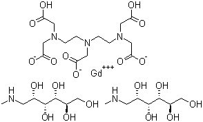 钆喷酸葡胺分子式结构图