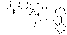 FMOC-S-乙酰氨甲基-L-半胱氨酸分子式结构图