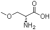 (R)-2-氨基-3-甲氧基丙酸分子式结构图