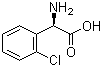 D-(+)-(2-氯苯)甘氨酸分子式结构图