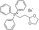 2-(1,3-二氧戊环-2-基)乙基三苯基溴化鏻分子式结构图