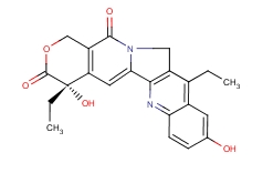 7-乙基-10-羟基喜树碱分子式结构图