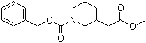 N-Cbz-3-哌啶乙酸甲酯分子式结构图