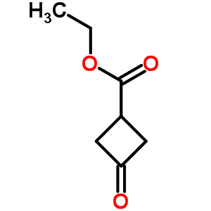 3-氧代环丁烷基羧酸乙酯分子式结构图