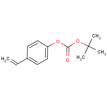 4-乙烯基苯基碳酸叔丁酯分子式结构图