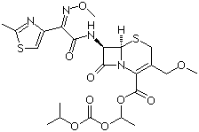 头孢泊肟酯分子式结构图