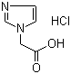 1H-咪唑-1-乙酸盐酸盐分子式结构图