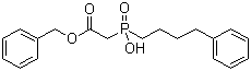 [羟基(4-苯丁基)氧膦基]乙酸苄酯分子式结构图