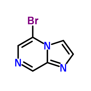 5-溴咪唑并吡嗪分子式结构图