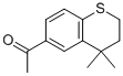 4,4-二甲基-6-乙酰基二氢苯并噻喃分子式结构图