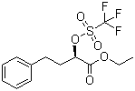 (R)-1-(乙氧羰基)-3-苯基丙基三氟甲磺酸酯分子式结构图