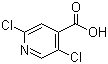 2,5-二氯异烟酸分子式结构图