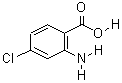 4-氯-2-氨基苯甲酸分子式结构图