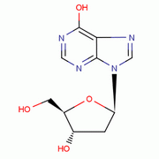 2'-脱氧肌苷分子式结构图